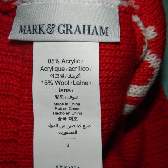 Mark & Graham HO HO HO Knit Dog Sweater "Walter" Sz S (FF-25) - Picture 3 of 3